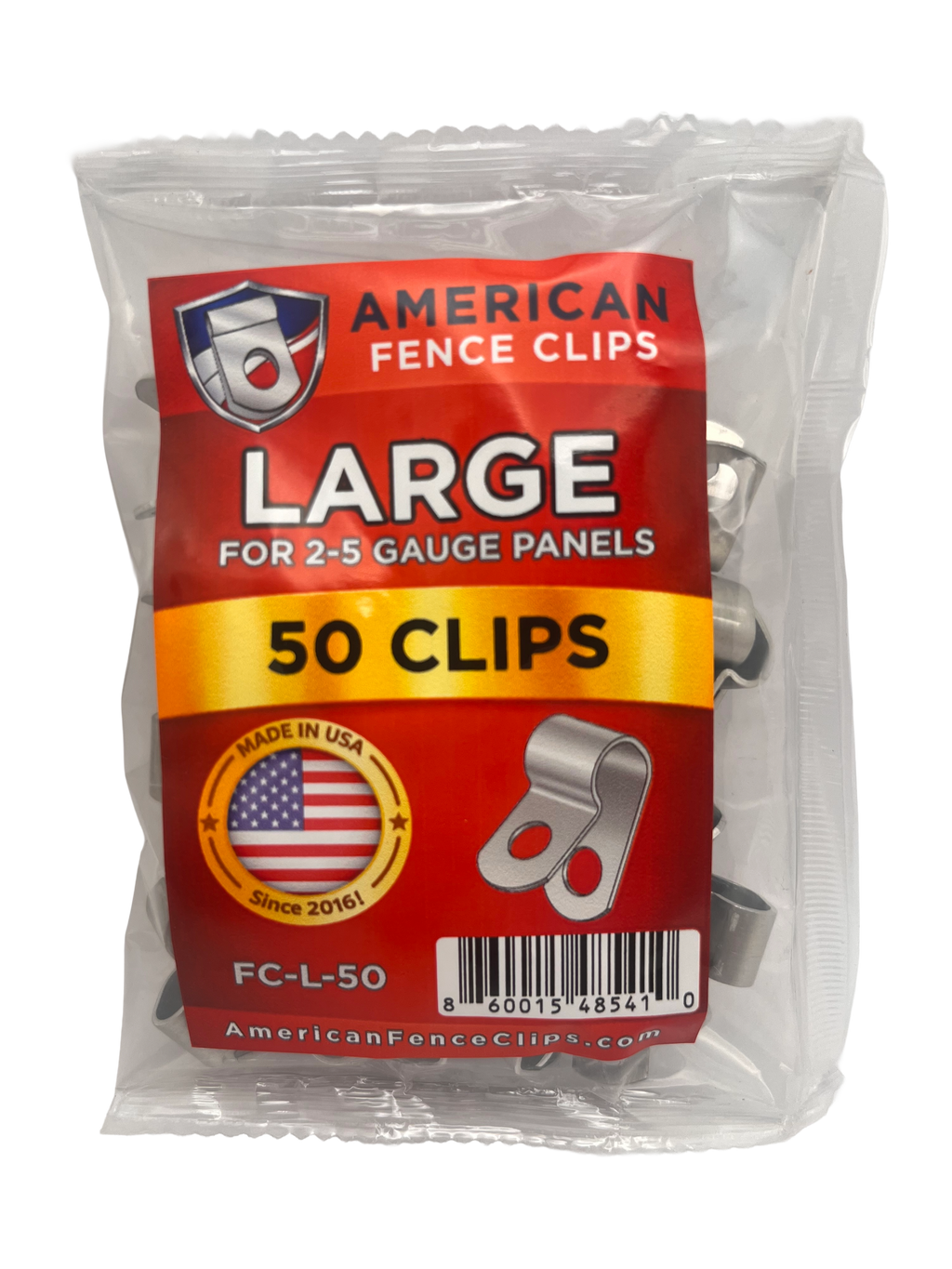 American Fence Clips - LARGE (2-6 Gauge) - Cattle Hog Panels - Wire Install Clamp
