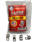 American Fence Clips - LARGE (2-6 Gauge) - Cattle Hog Panels - Wire Install Clamp