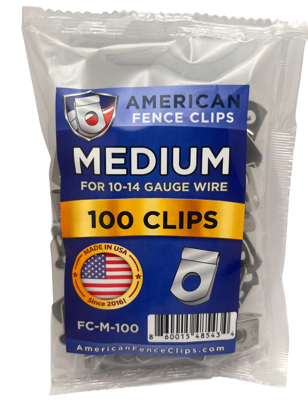 American Fence Clips - MEDIUM (10-14 Gauge) - Welded Woven Mesh Wire - Install Clamp