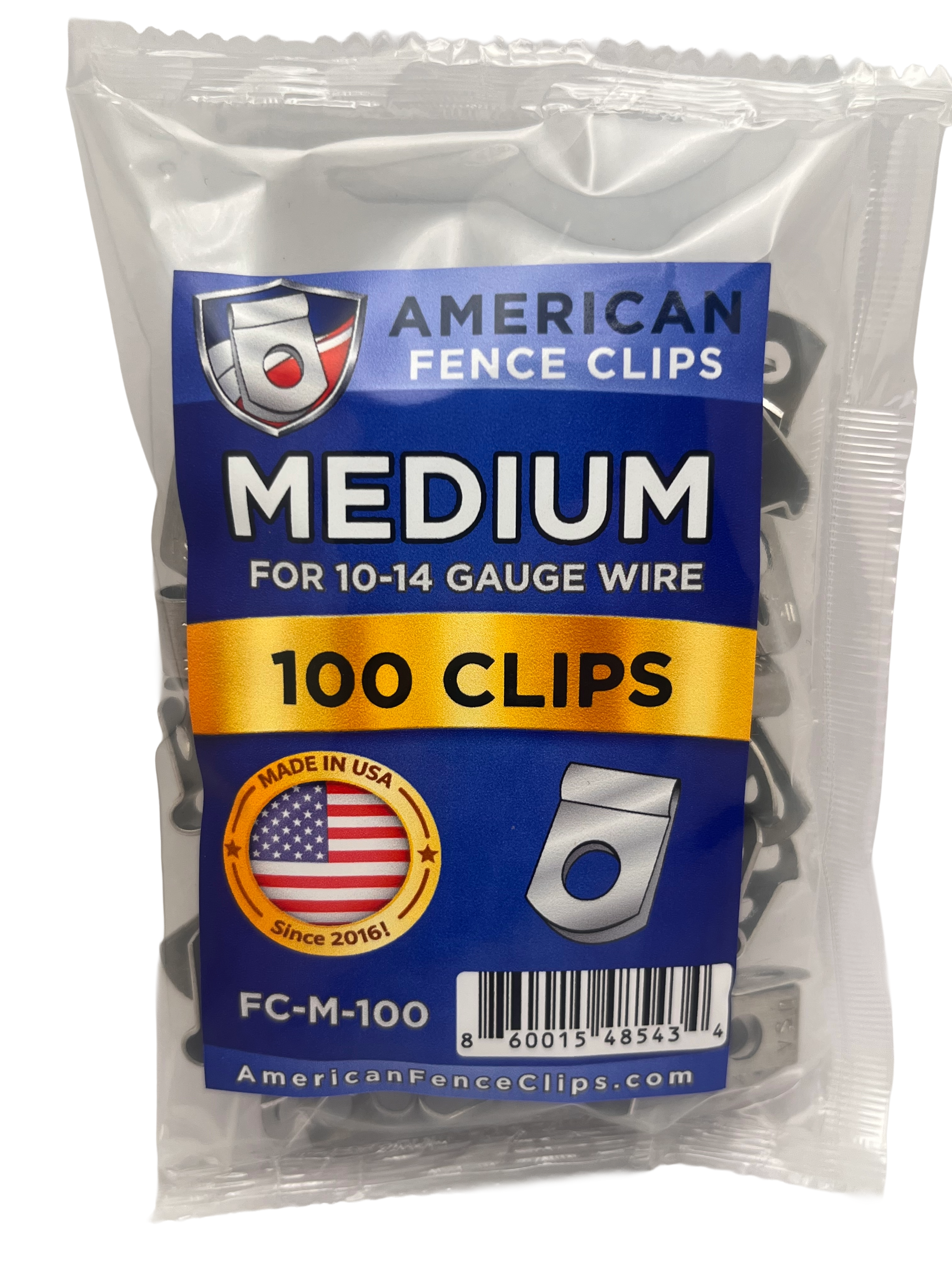 American Fence Clips - MEDIUM (10-14 Gauge) - Welded Woven Mesh Wire - Install Clamp