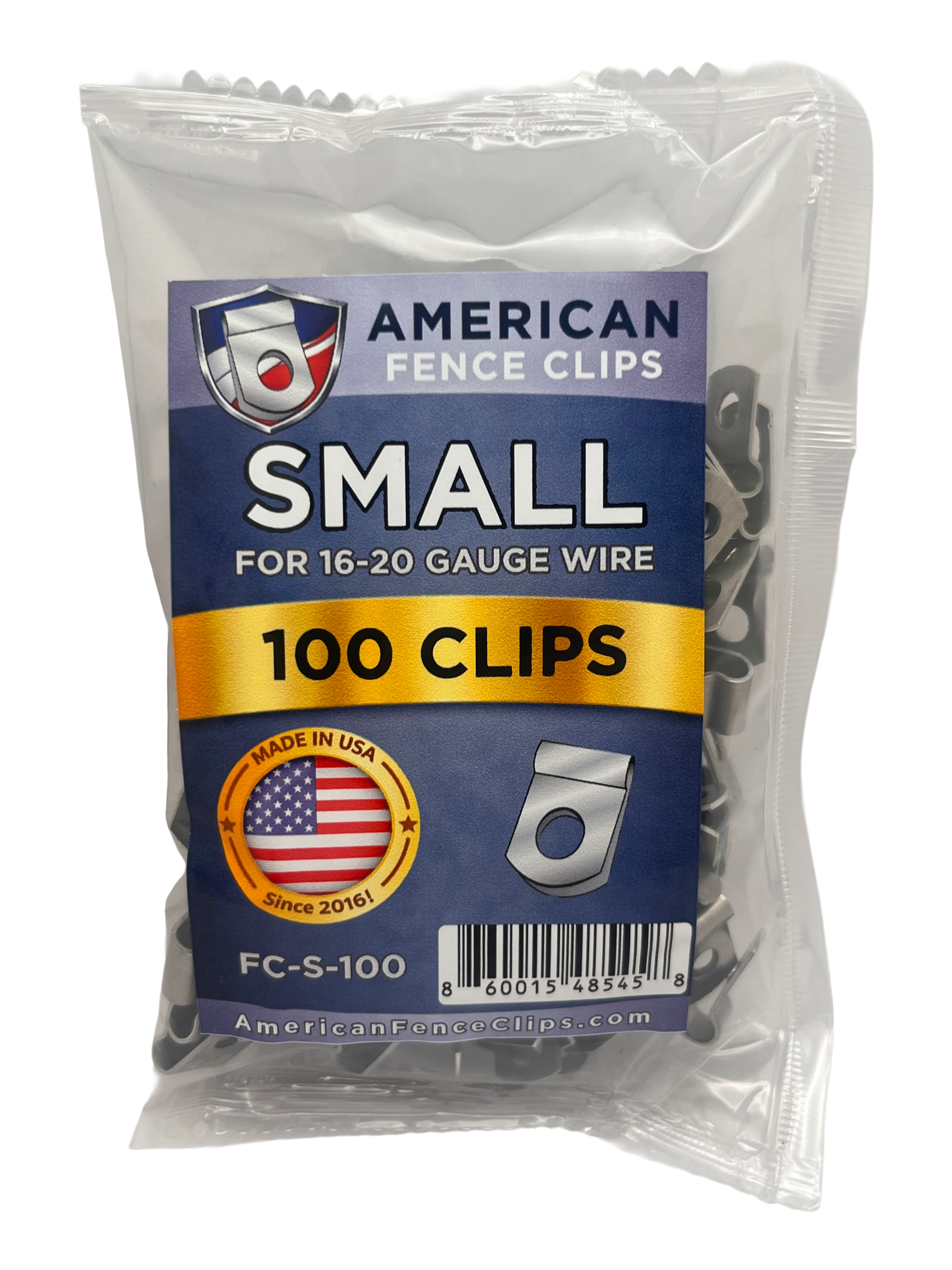 American Fence Clips - SMALL (16-20 gauge) - Chicken Rabbit Mesh Wire - Install Clamp