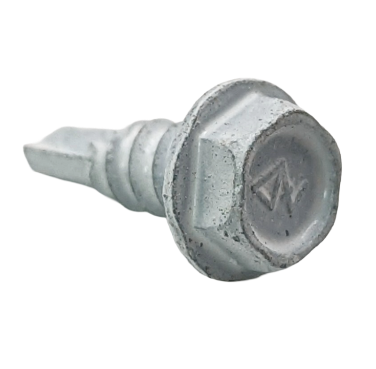 WHITE - Fence Clip Install Screws - Self-Drilling / For New or Old Vinyl or Metal Rails Posts